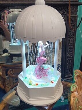Oil Rain Lamp With Mermaid Centerpiece Swag Light Whimsical